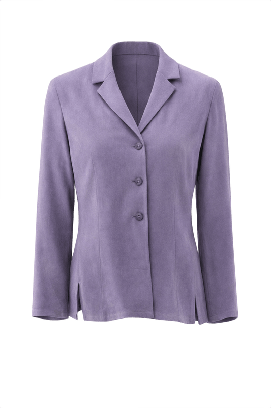 1990s Purple Wool Blend Blazer - Front View