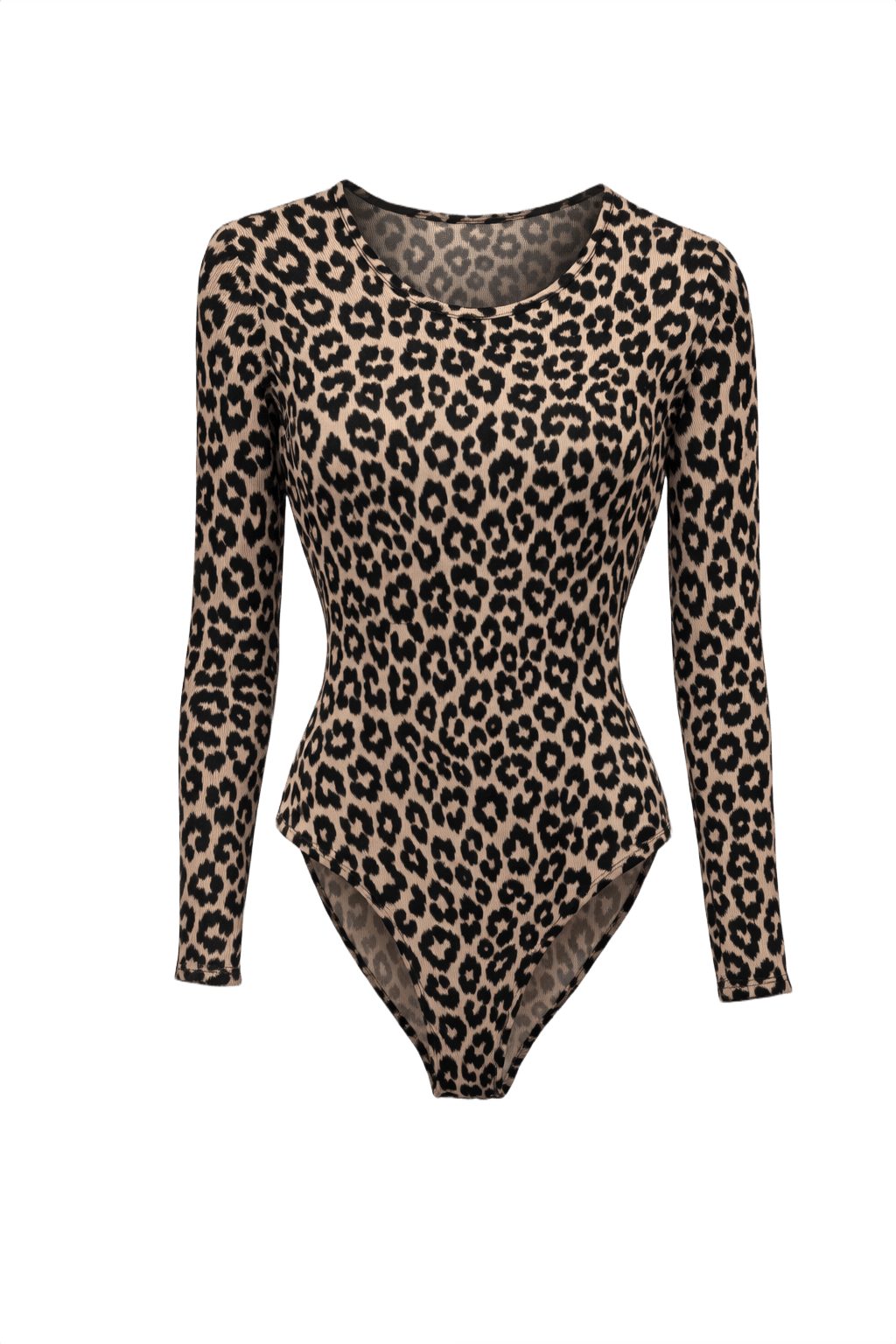 1990s Beige Synthetic Blend Bodysuit - Front View