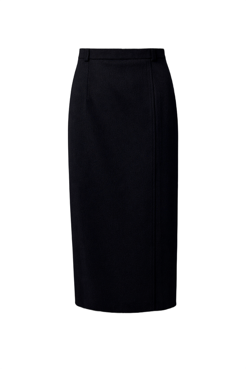 1970s Black Unknown Skirt - Front View