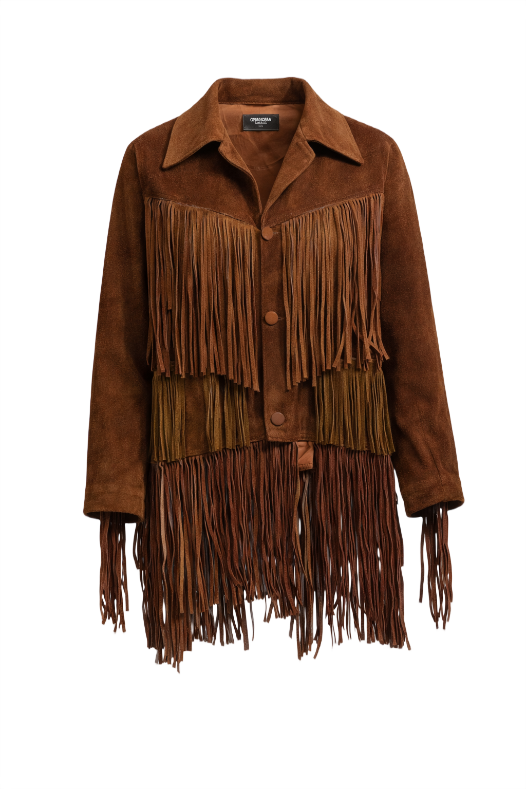 1970s Brown Suede Jacket - Front View