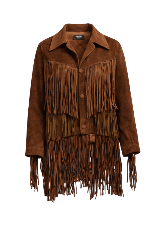 1970s Brown Suede Jacket - Front View