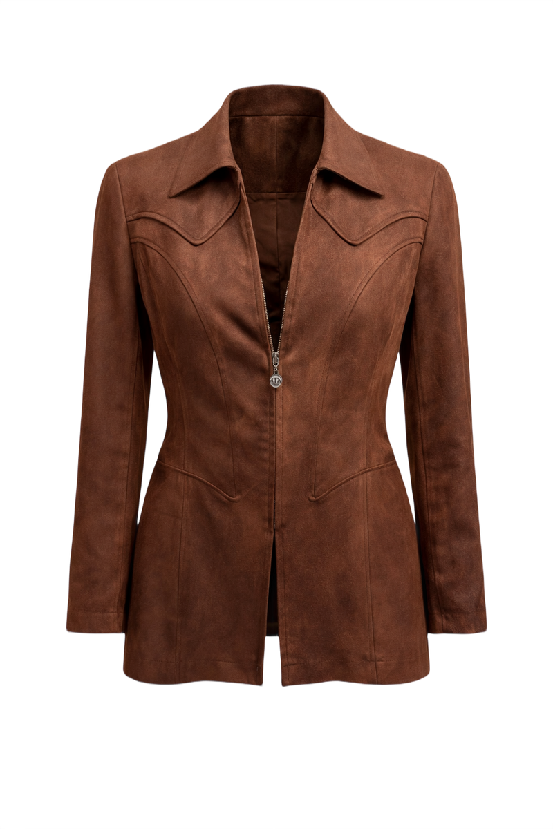1990s Brown Corduroy Jacket - Front View