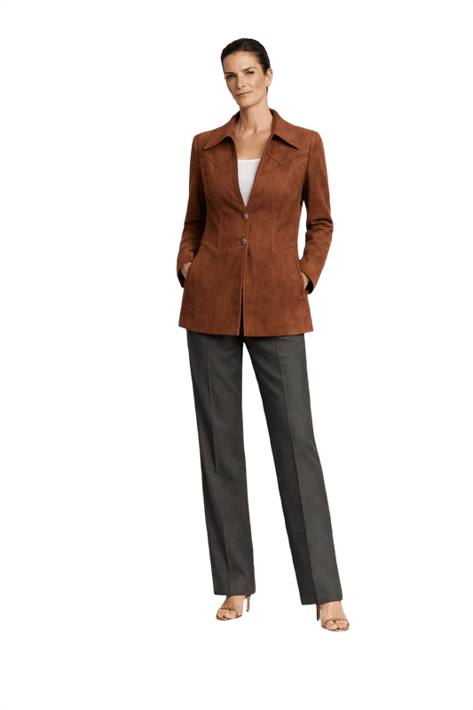 1990s Brown Corduroy Jacket - Model