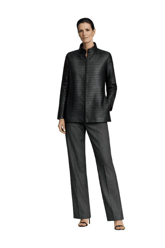 1990s Black Polyester Jacket - Model