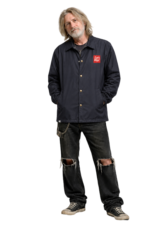 1990s Navy Blue Polyester Jacket - Model