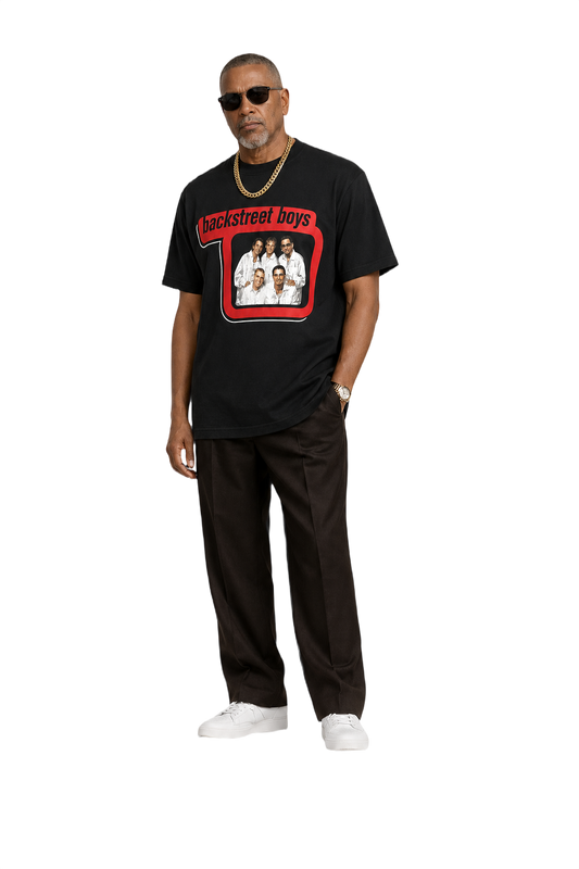 1990s Black Cotton T-shirt - Model