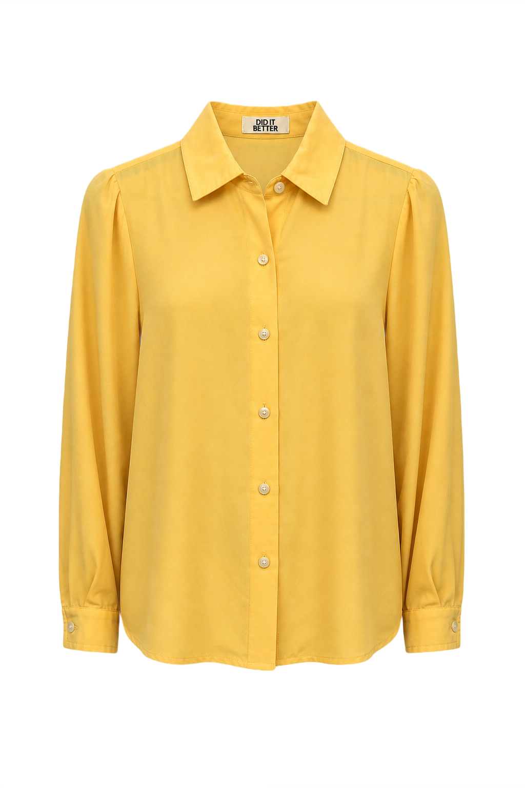 1990s Yellow Blouse - Front View