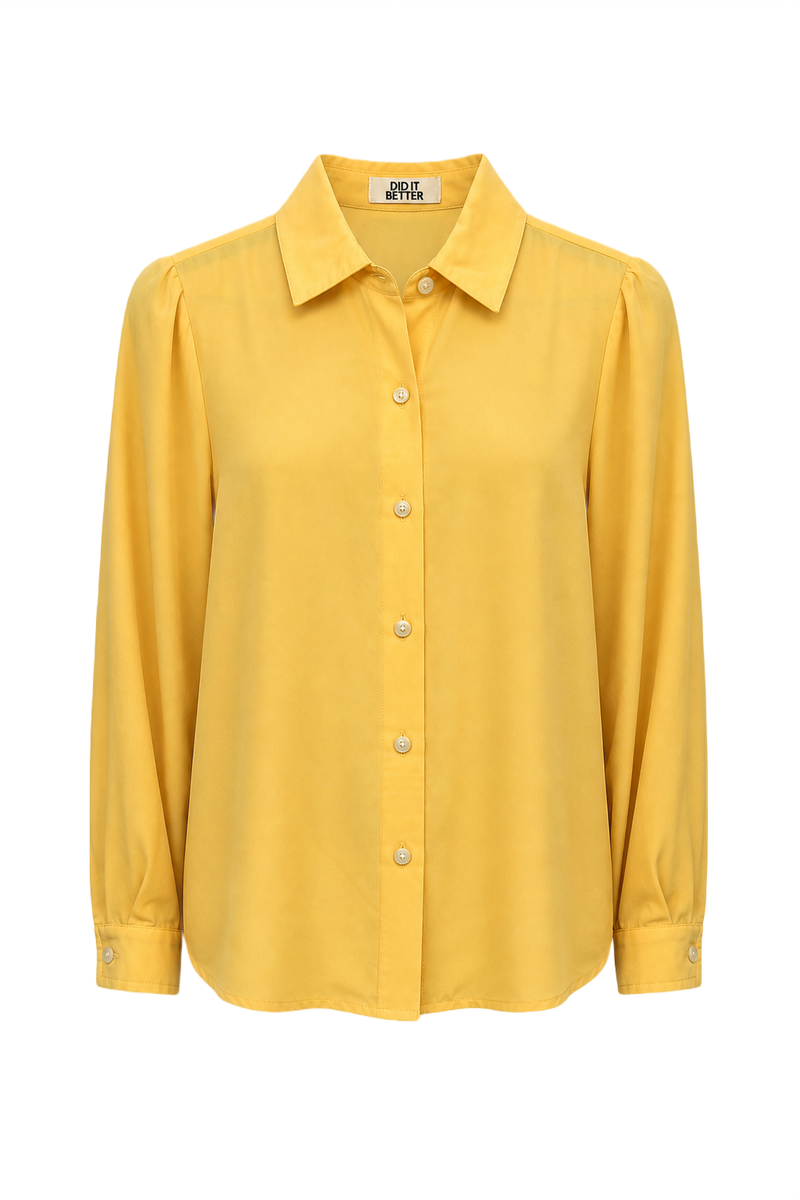 1990s Yellow Blouse - Front View