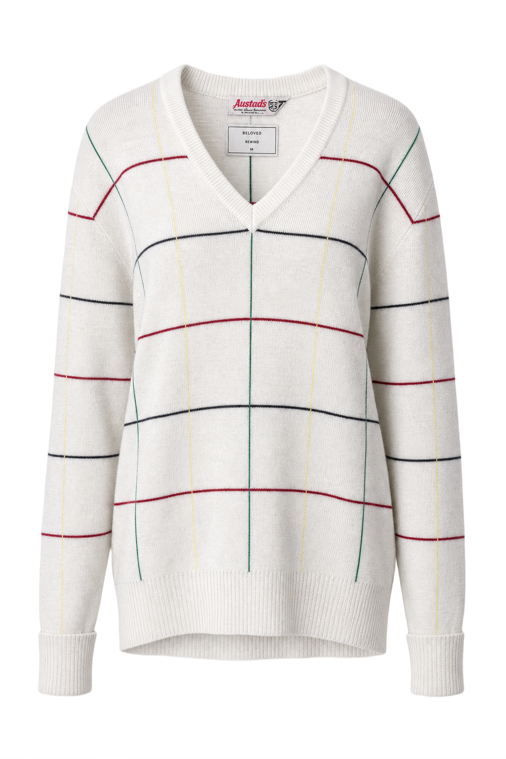 1960s Off-White Knit Sweater - Front View