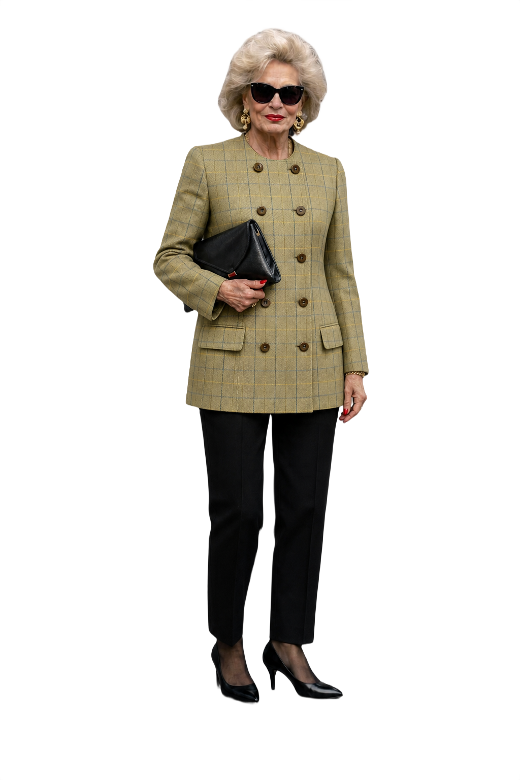 1980s Beige Wool Blazer - Model