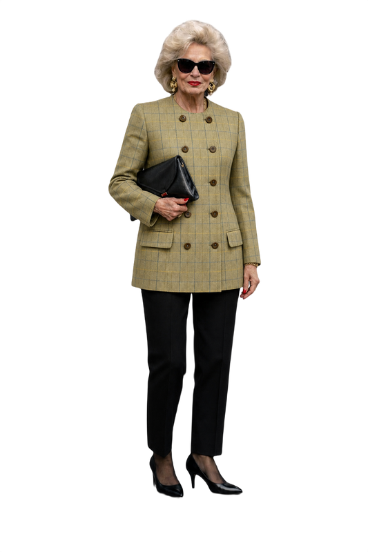 1980s Beige Wool Blazer - Model
