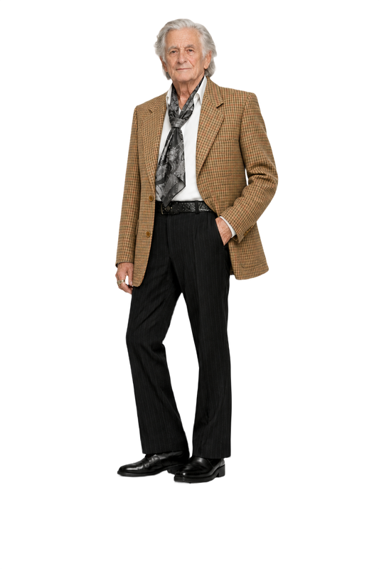 1970s Beige Wool Blazer - Model