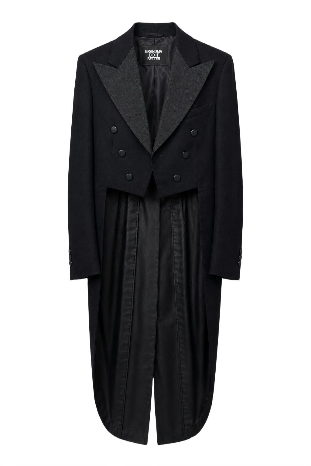1950s Black Wool Tuxedo - Front View