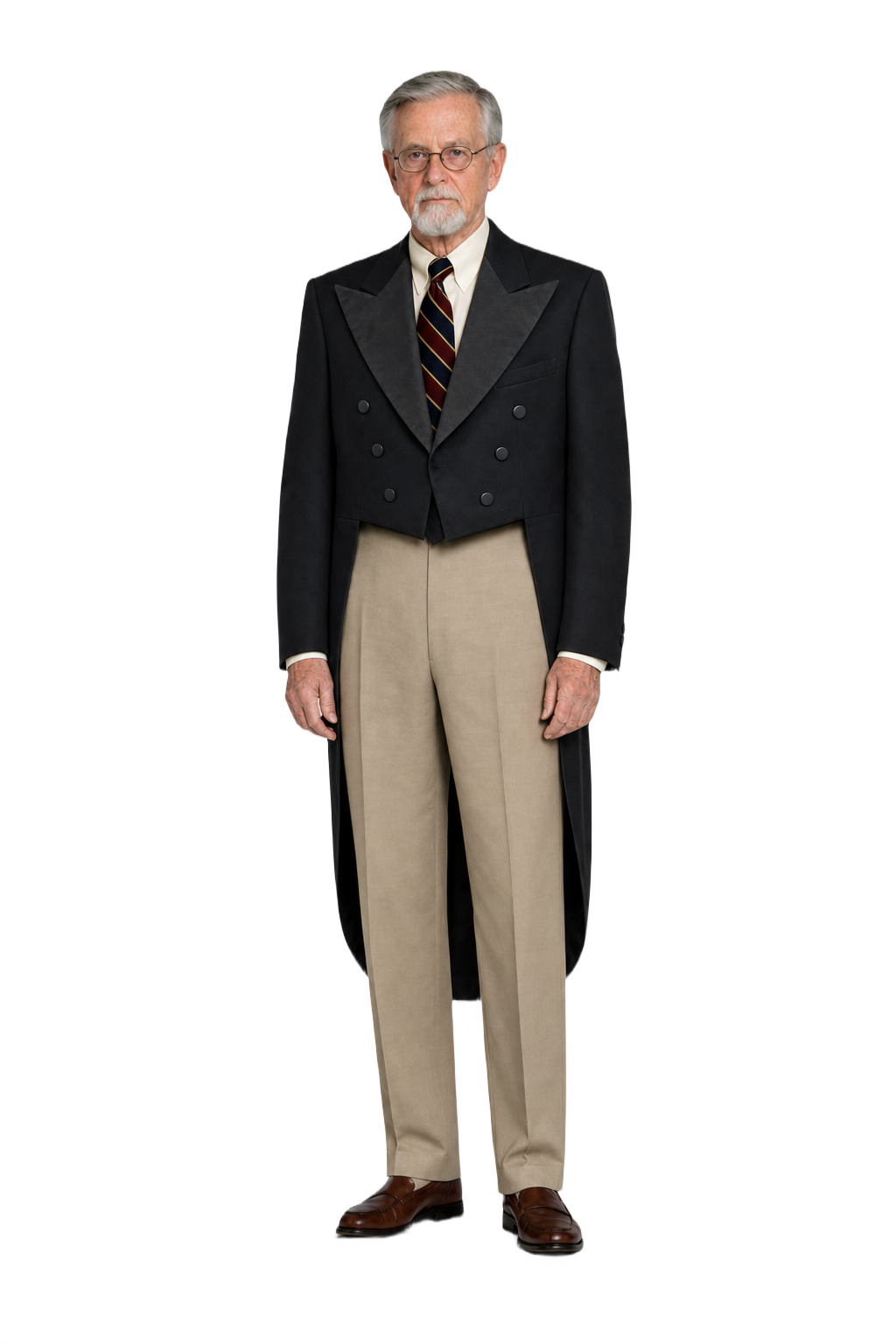 1950s Black Wool Tuxedo - Model