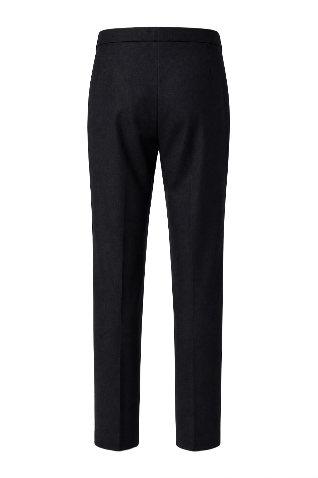1940s Black Wool Blend Trousers - Back View