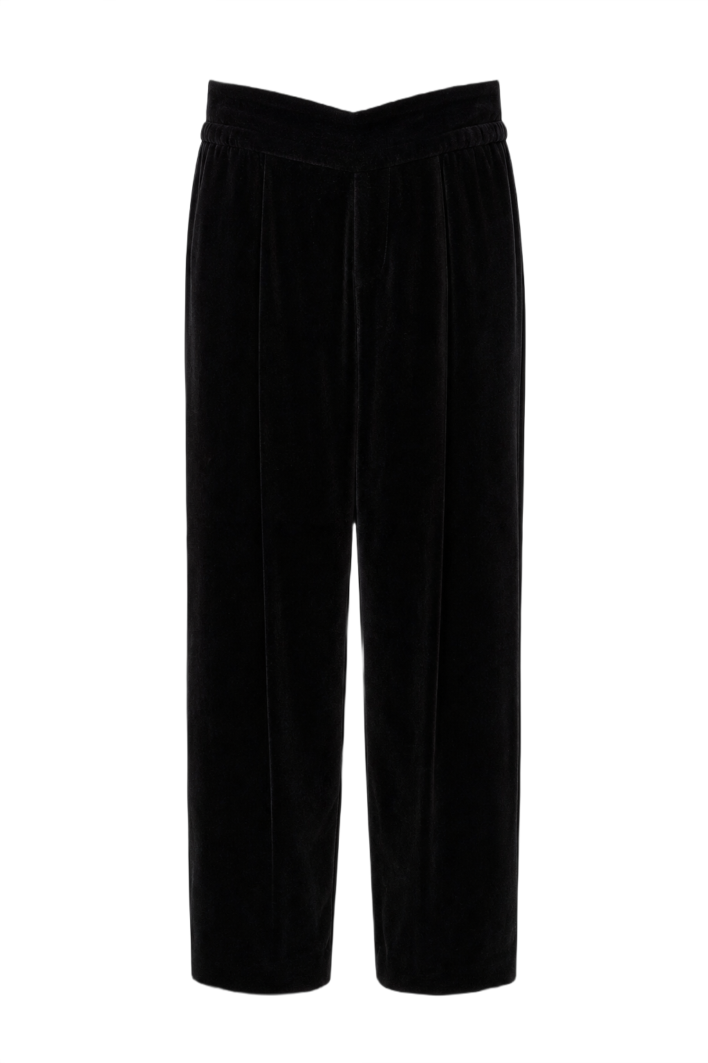 1990s Black Corduroy Pants - Front View