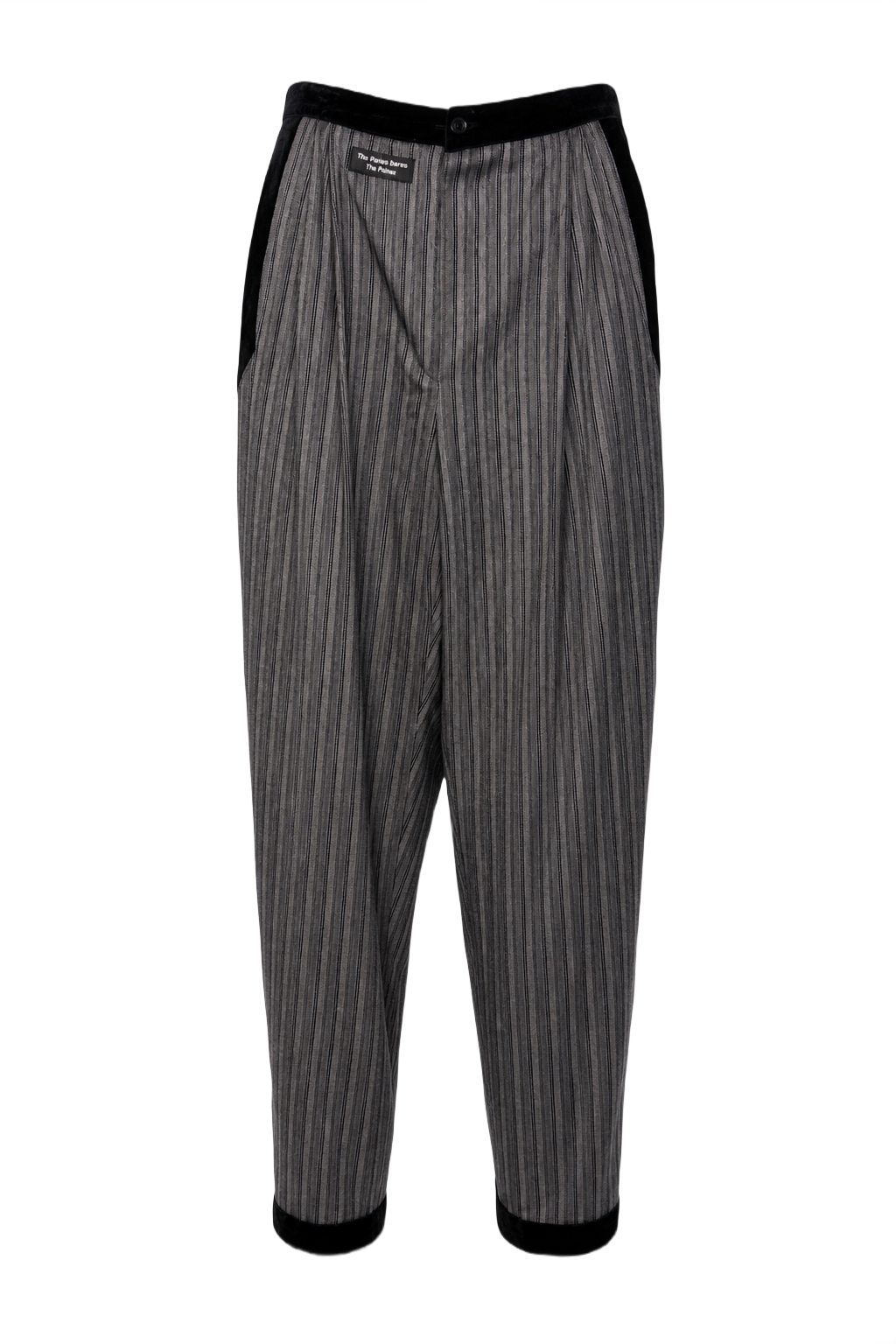 1970s Grey Wool Blend Pants - Front View