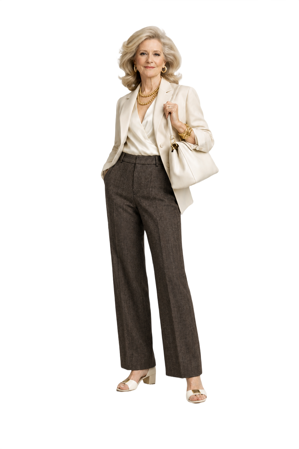 1970s Brown Wool Trousers - Model