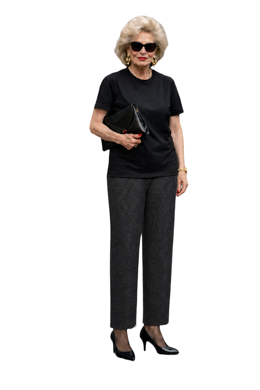 1980s Grey Wool Blend Trousers - Model