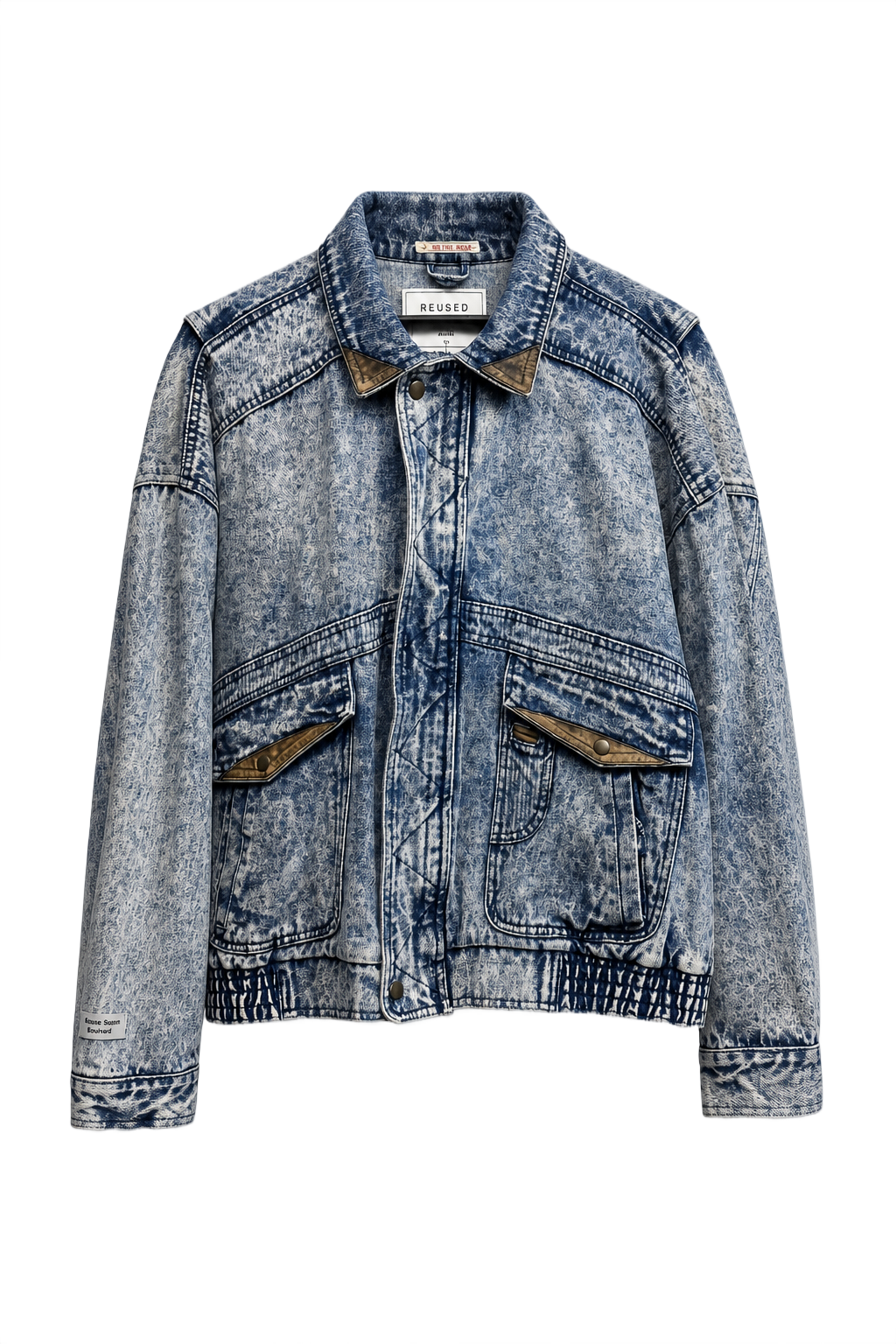1980s Light Blue Denim Jacket - Front View