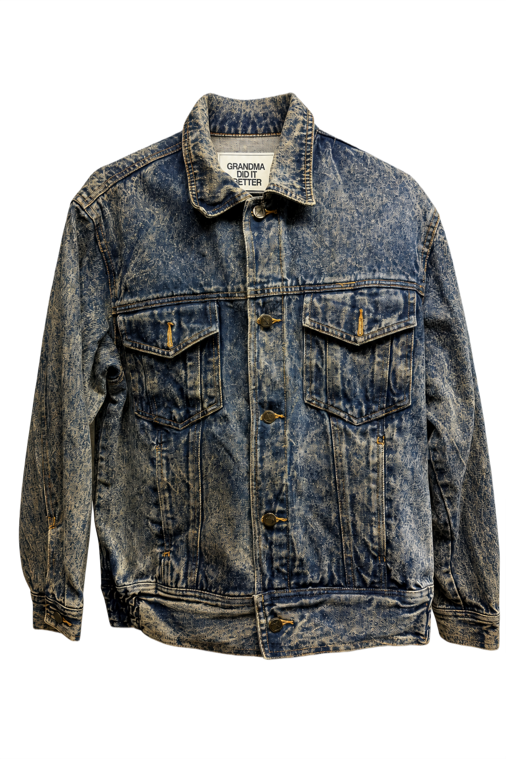 1990s Blue Denim Jacket - Front View