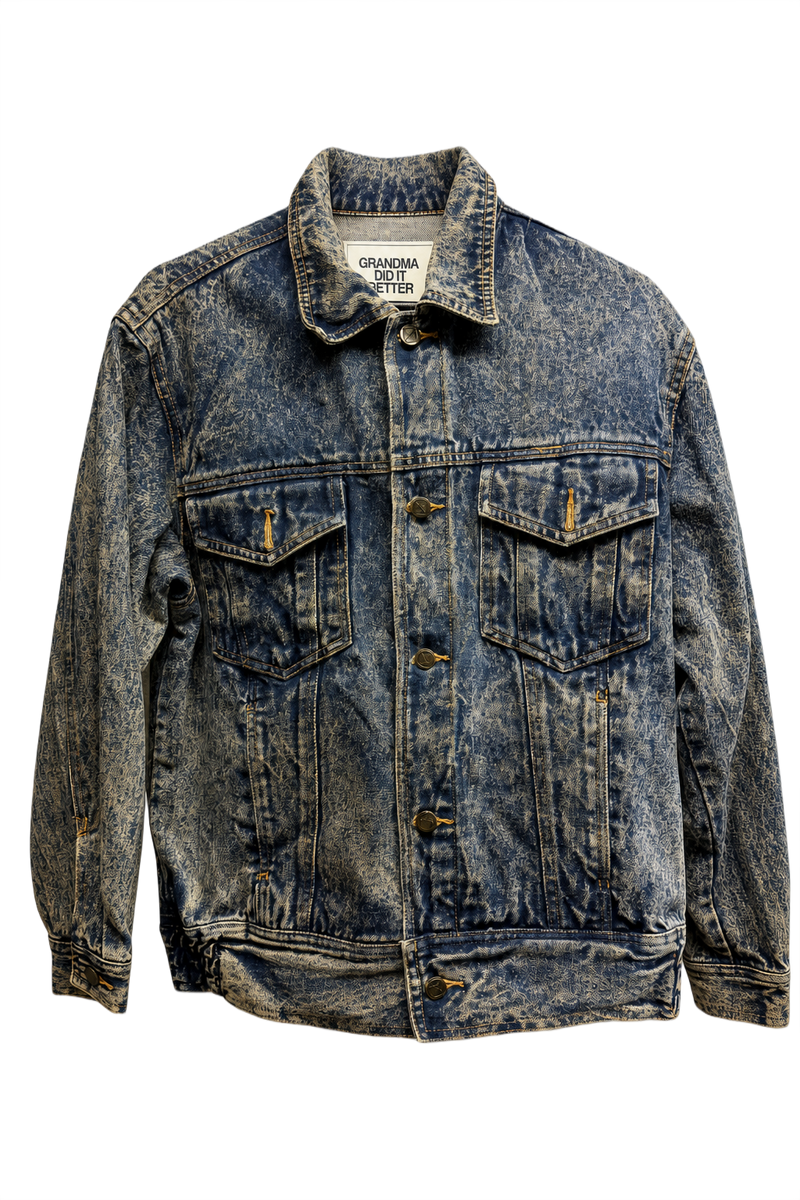 1990s Blue Denim Jacket - Front View