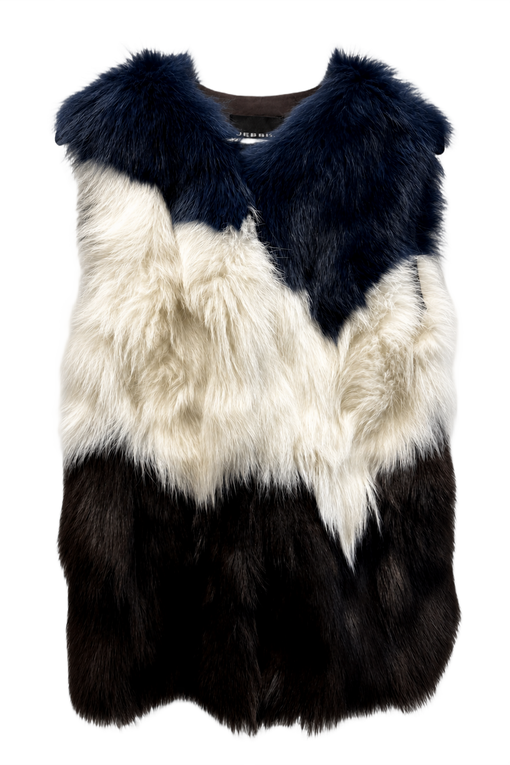 1980s Blue Fur Coat - Front View