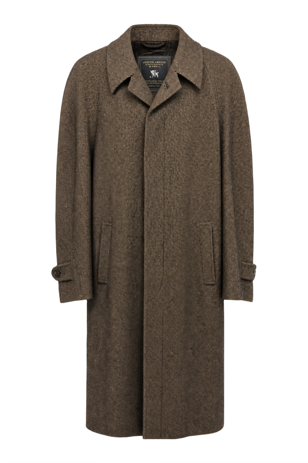1980s Brown Wool Coat - Front View
