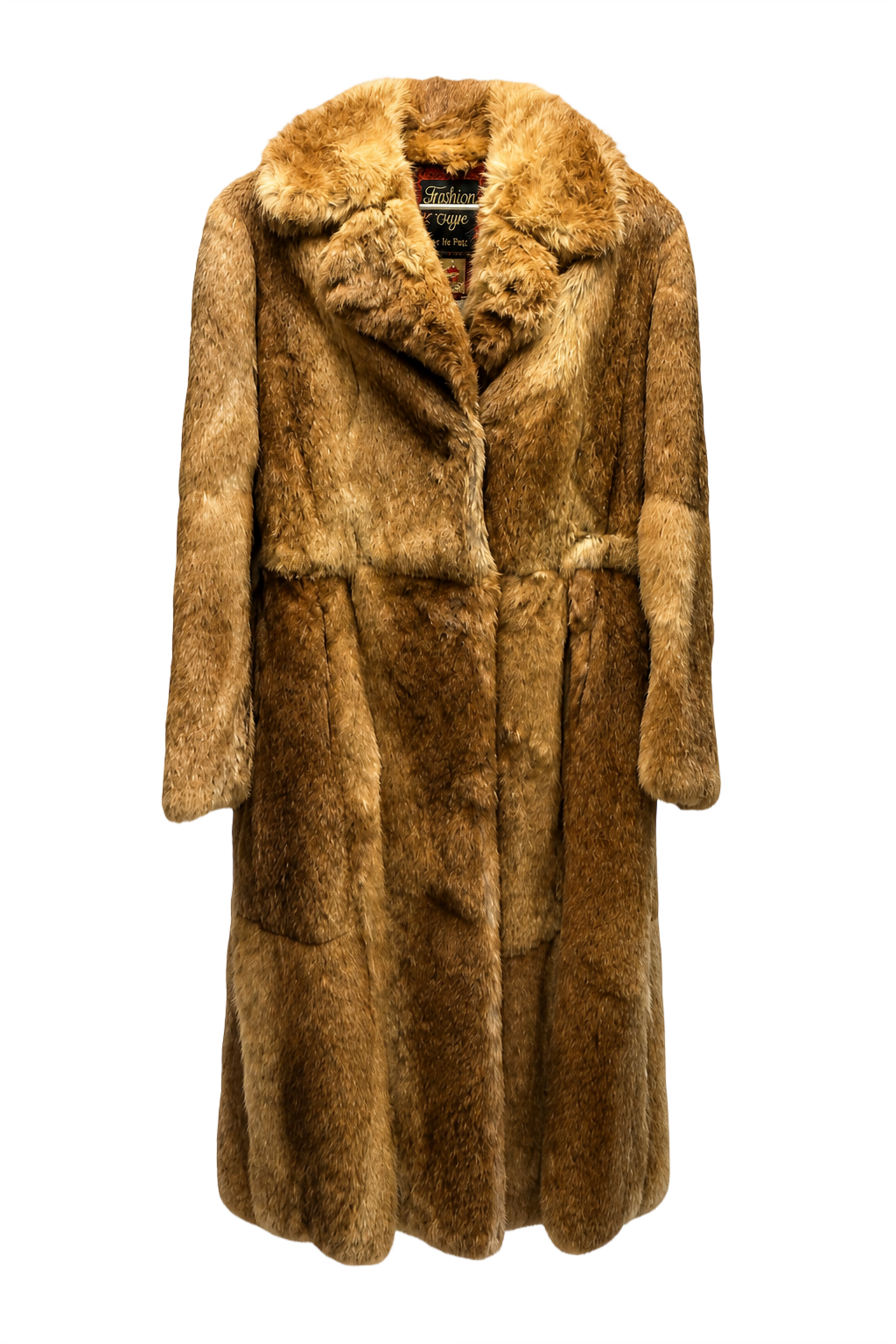 1980s Brown Mink Fur Coat - Front View