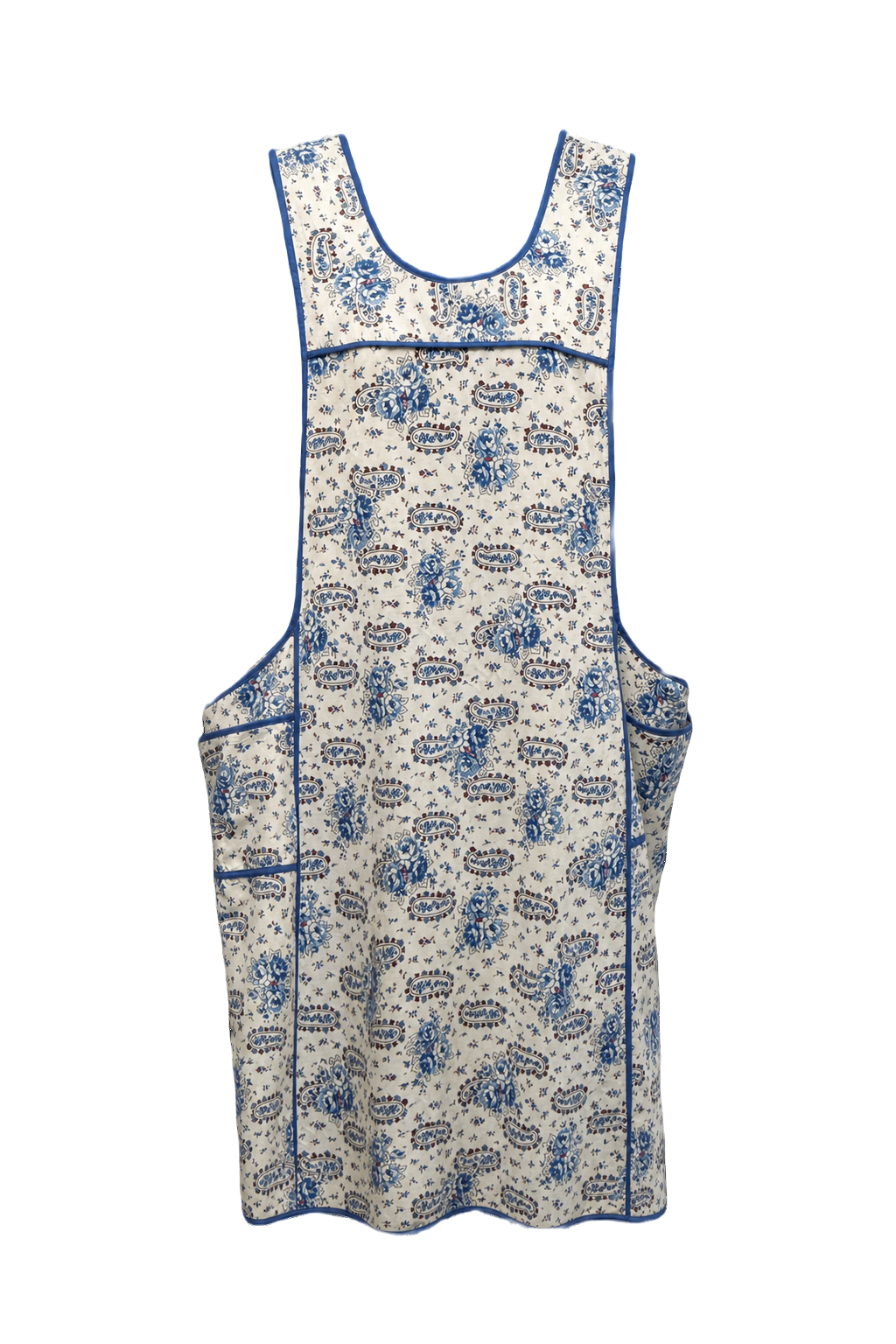 1930s White Cotton Apron Dress - Front View
