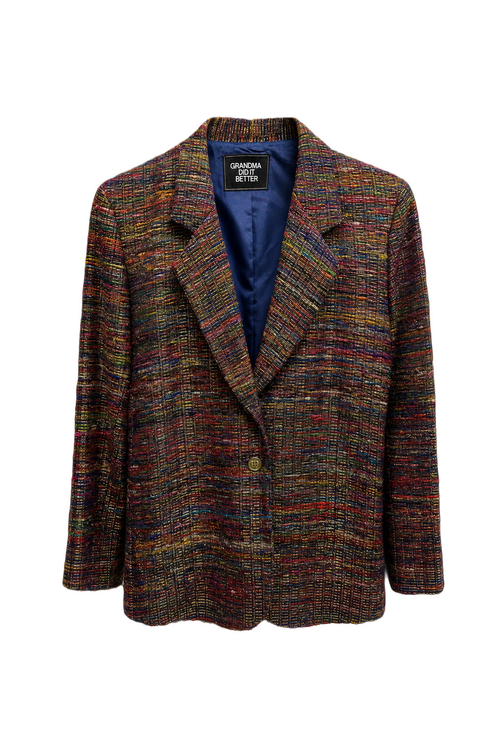 1980s Multicolor Unknown Blazer - Front View