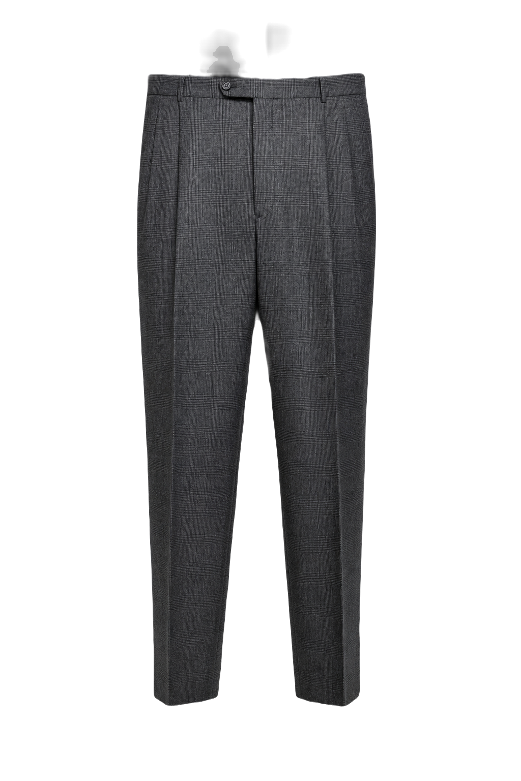 1980s Grey Wool Blend Trousers - Front View