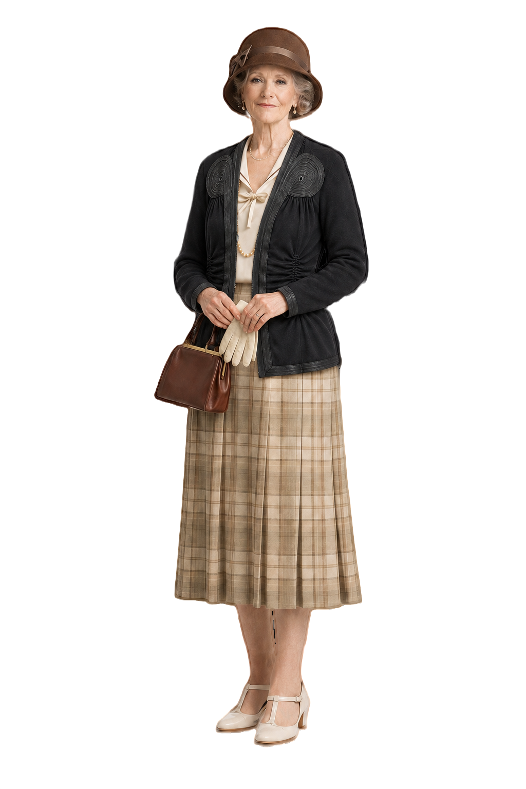 1970s Black Wool Blend Blazer - Model