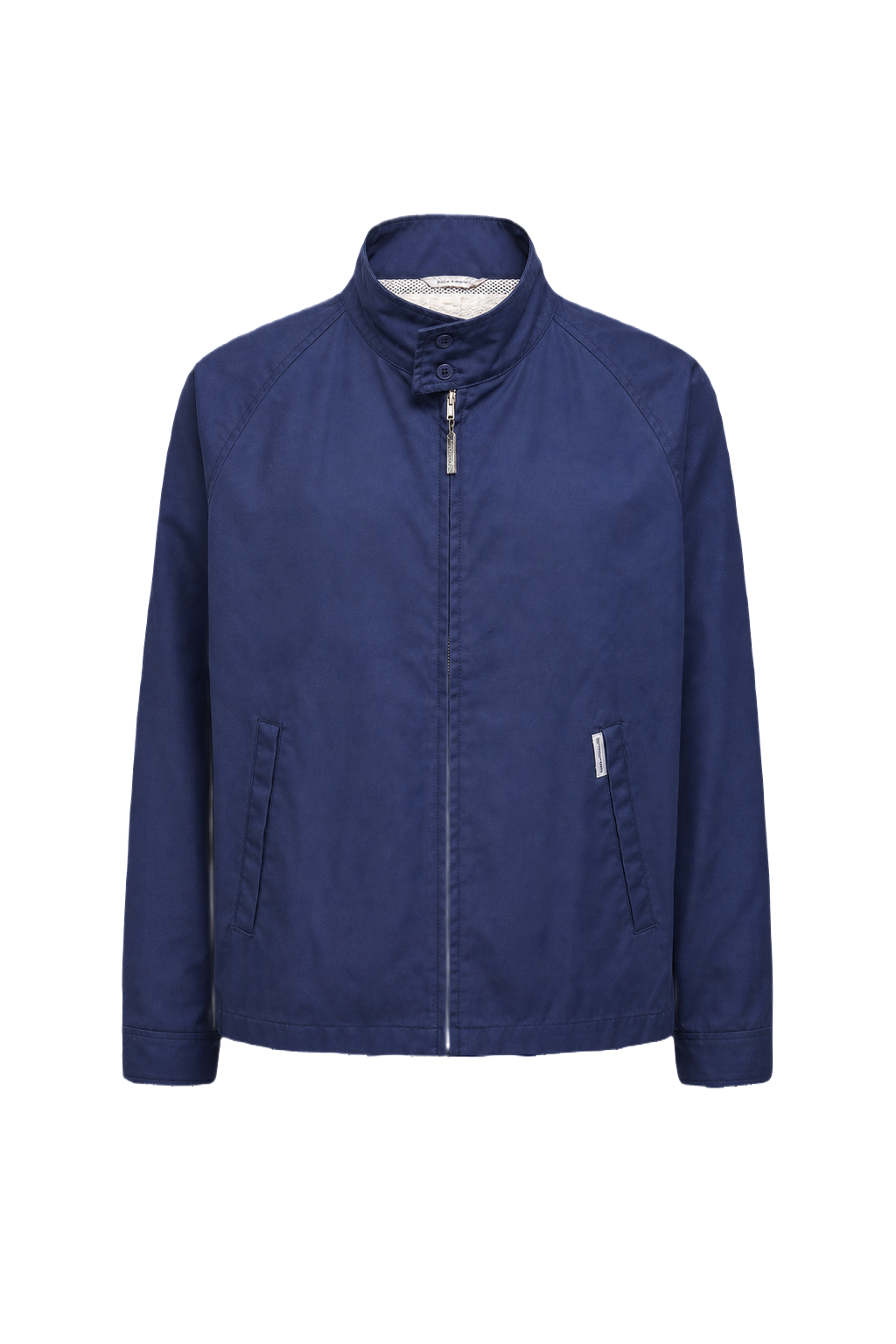 1980s Navy Blue Nylon Jacket - Front View