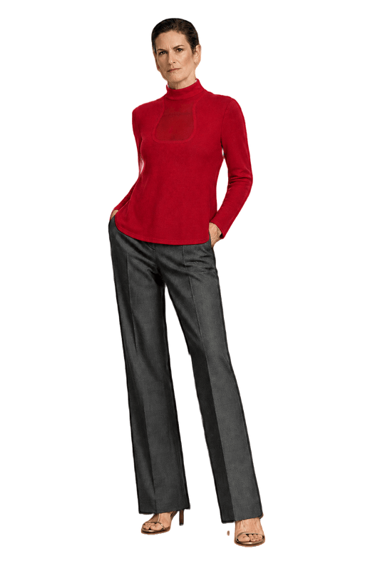 1990s Red Knit Sweater - Model