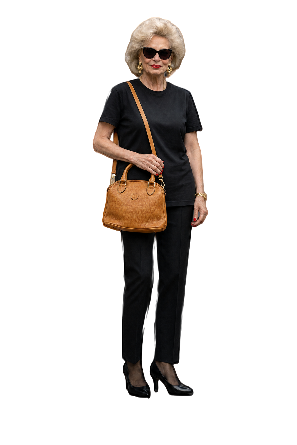 1980s Brown Leather Handbag - Model