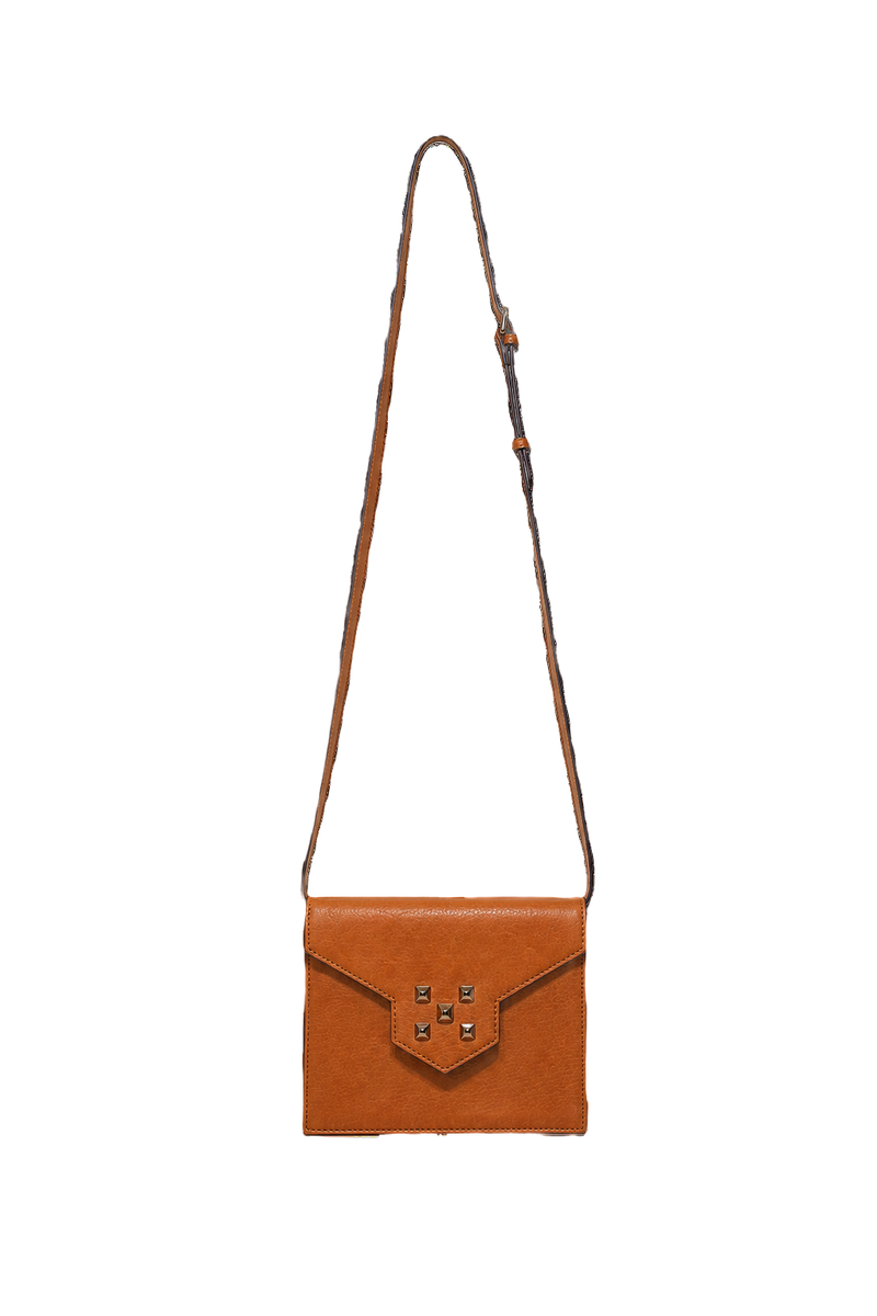 1980s Brown Leather Bag - Front View