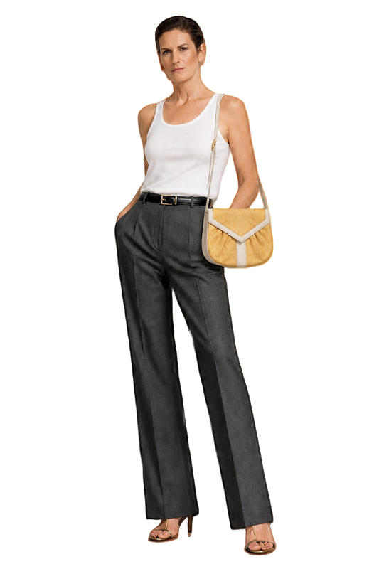 1990s Yellow Faux Leather Bag - Model