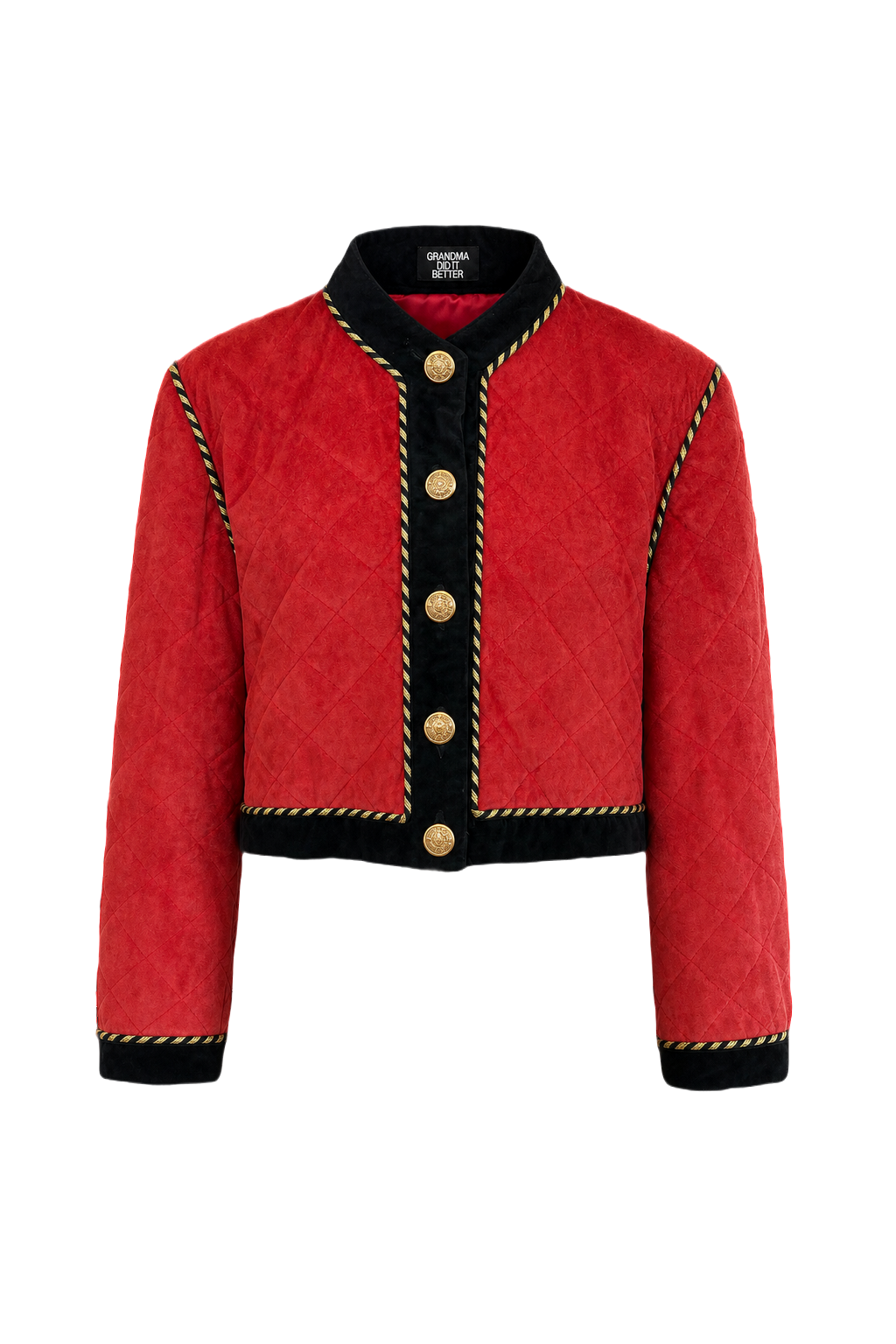 1970s Red Suede Jacket - Front View