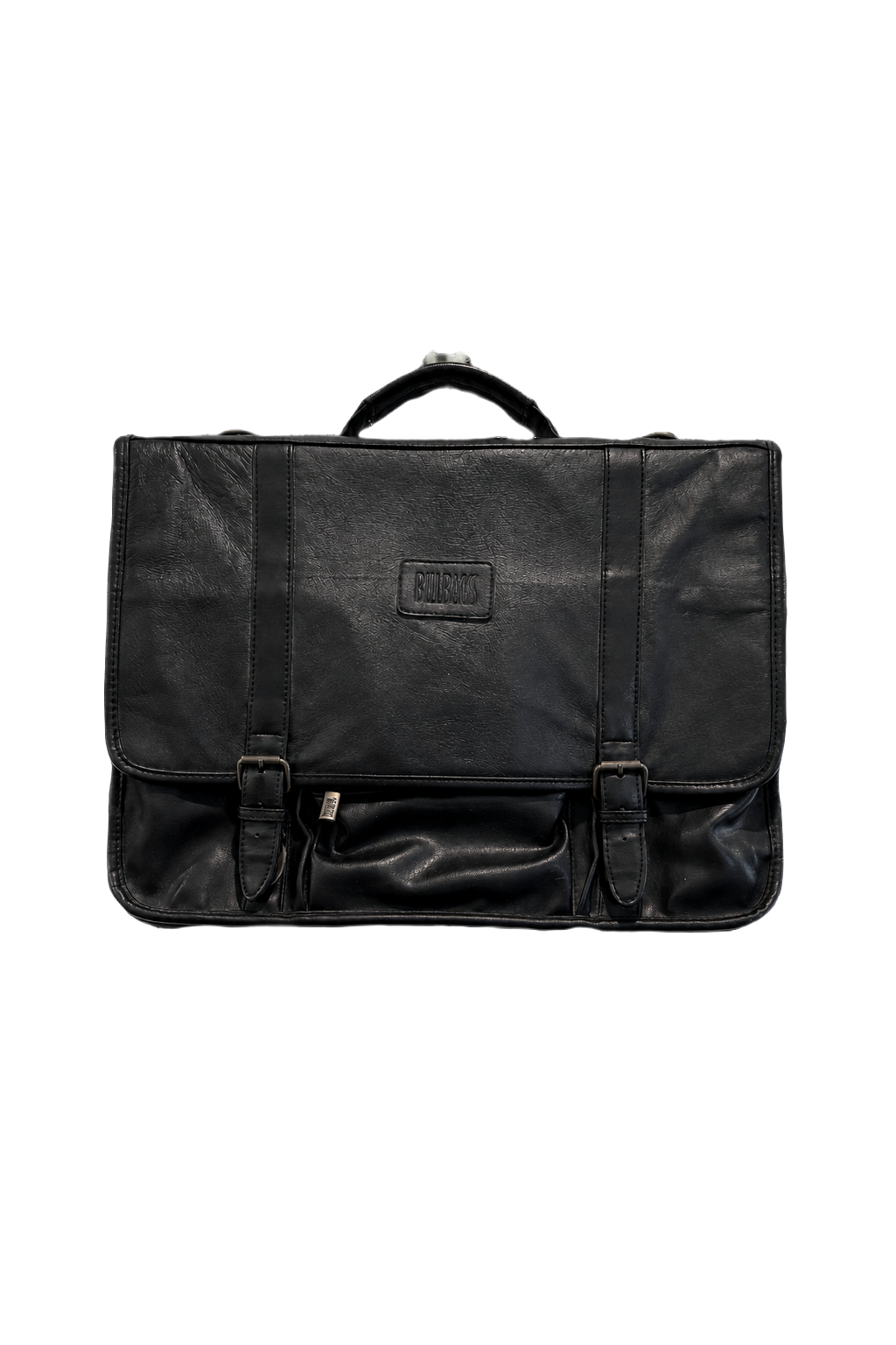 1990s Black Leather Bag - Front View
