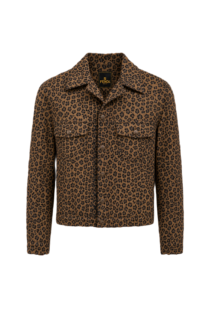 1990s Brown Cotton Jacket - Front View