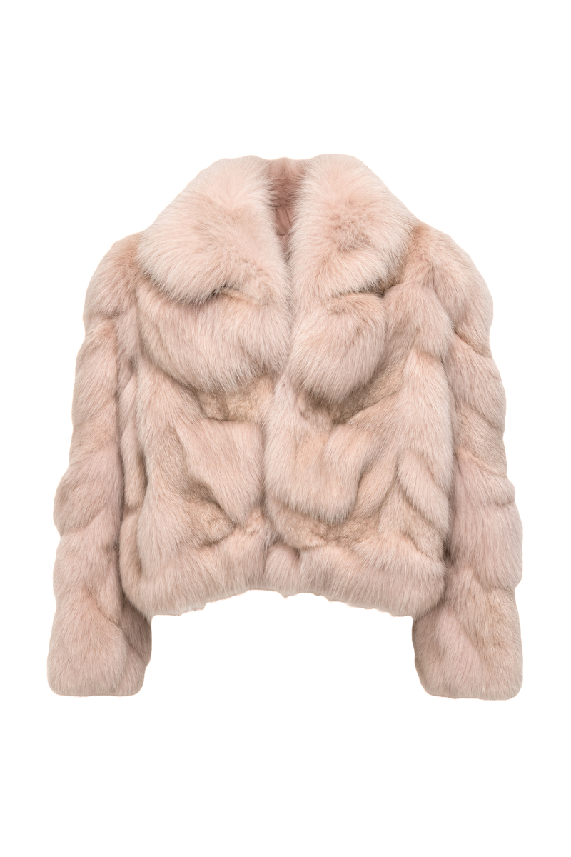 1990s Pink Fur Coat - Front View