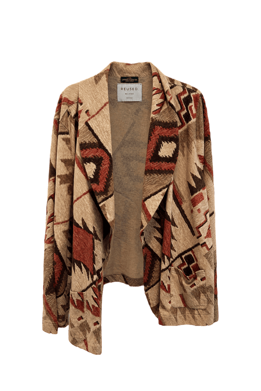 1970s Beige Cotton Jacket - Front View