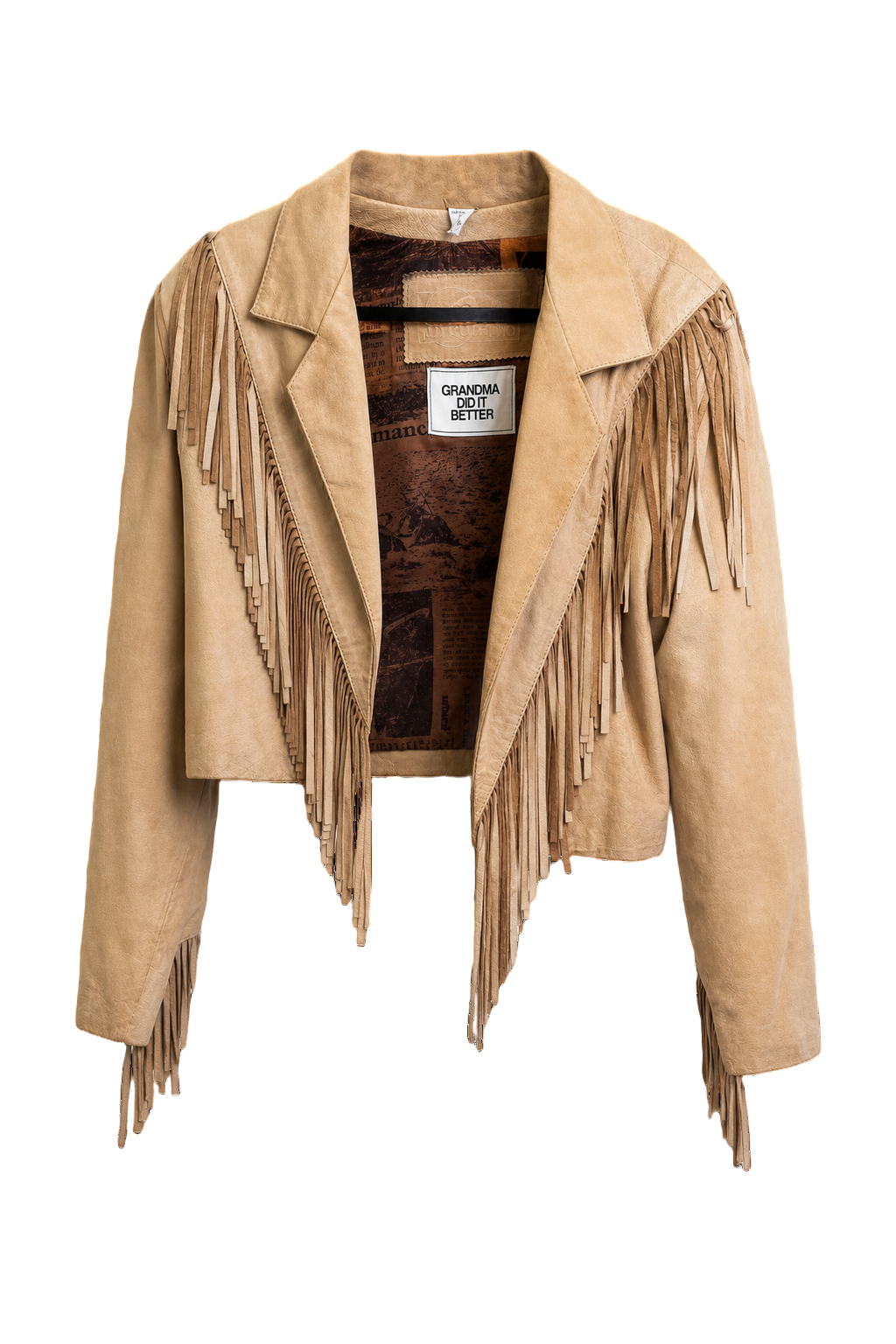 1970s Light Brown Suede Jacket - Front View