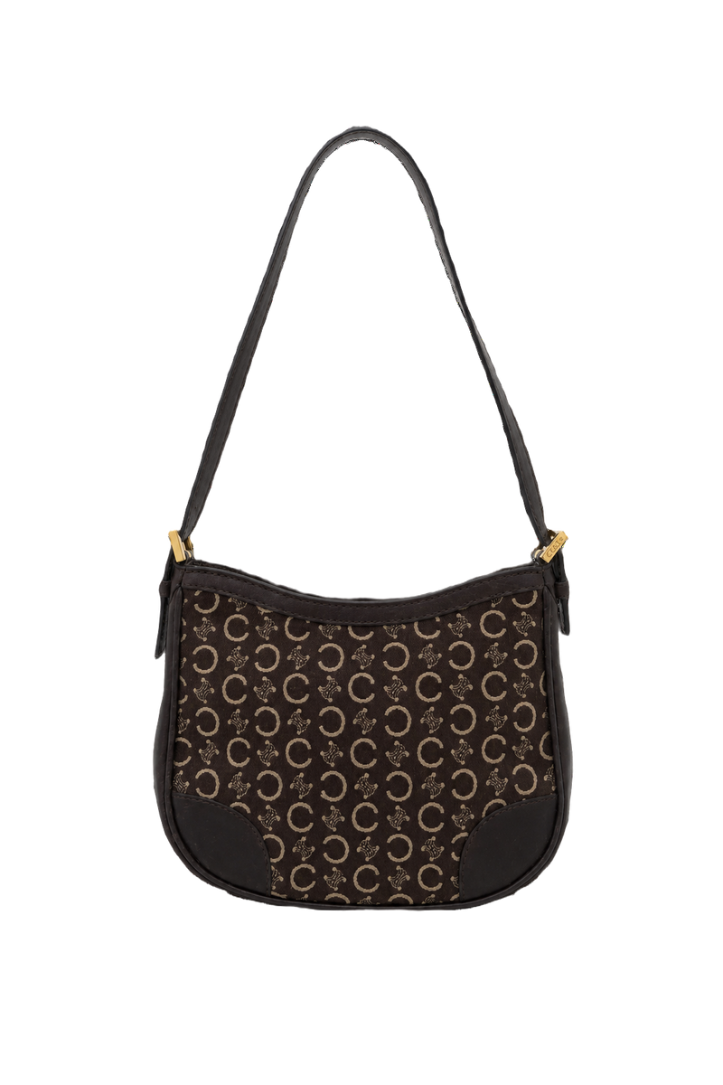 1980s Brown Synthetic Bag - Front View