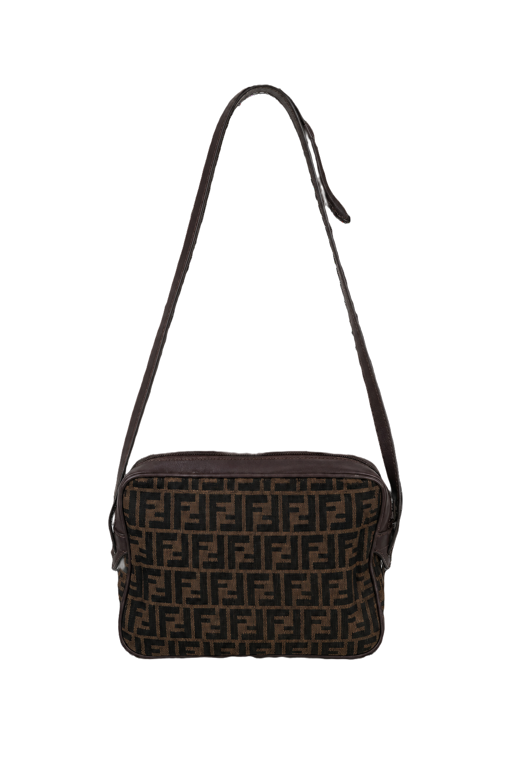 1990s Brown Canvas Bag - Front View