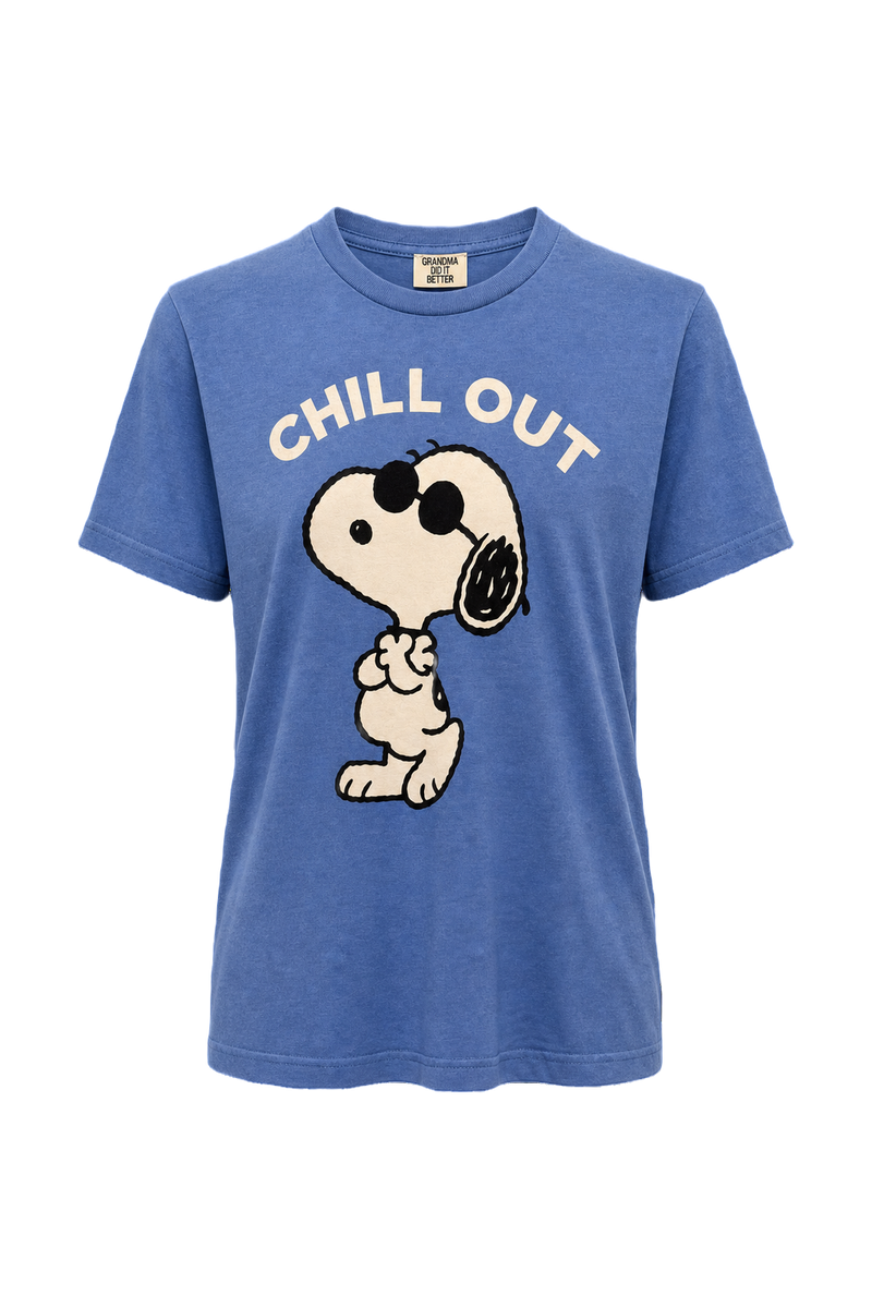 1990s Blue Cotton T-Shirt - Front View