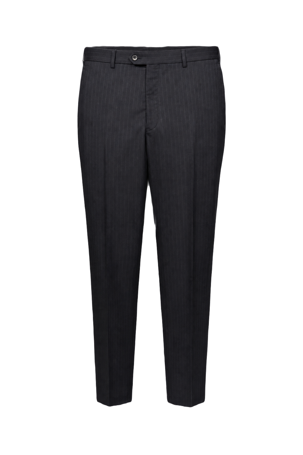 1980s Dark Charcoal Wool Blend Trousers - Front View