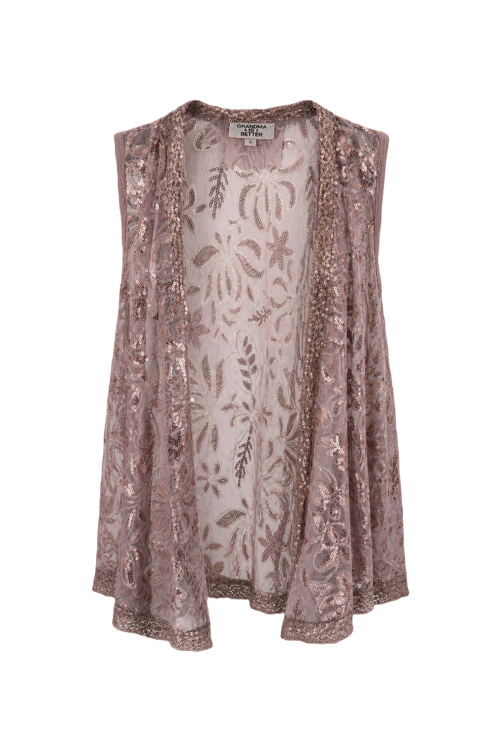 1970s Bronze Mesh Vest - Front View