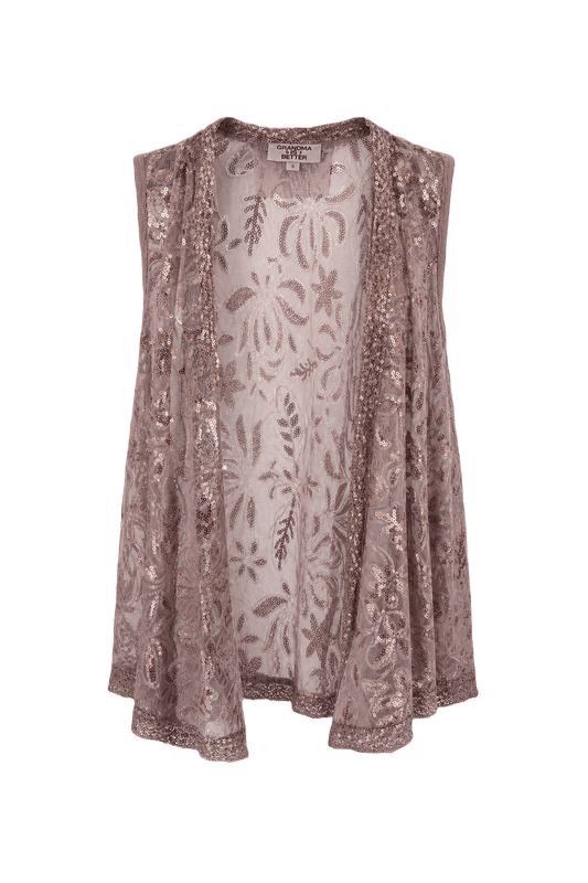 1970s Bronze Mesh Vest - Front View